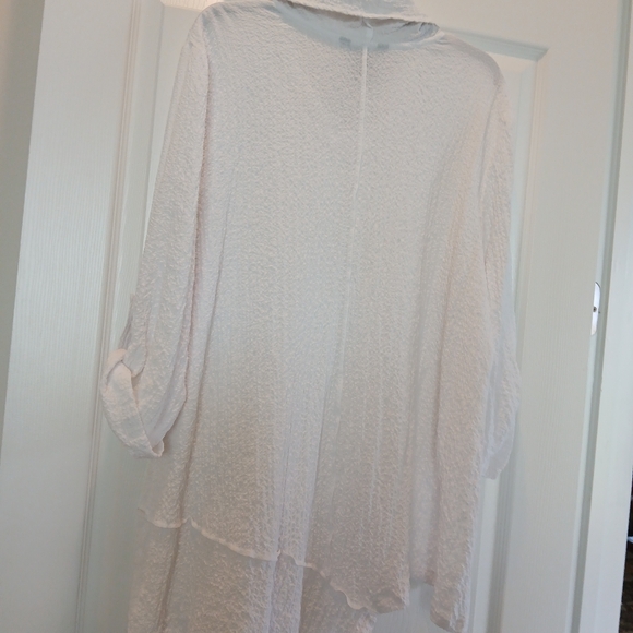 Ali Miles Cowl Neck Top White - Picture 3 of 4